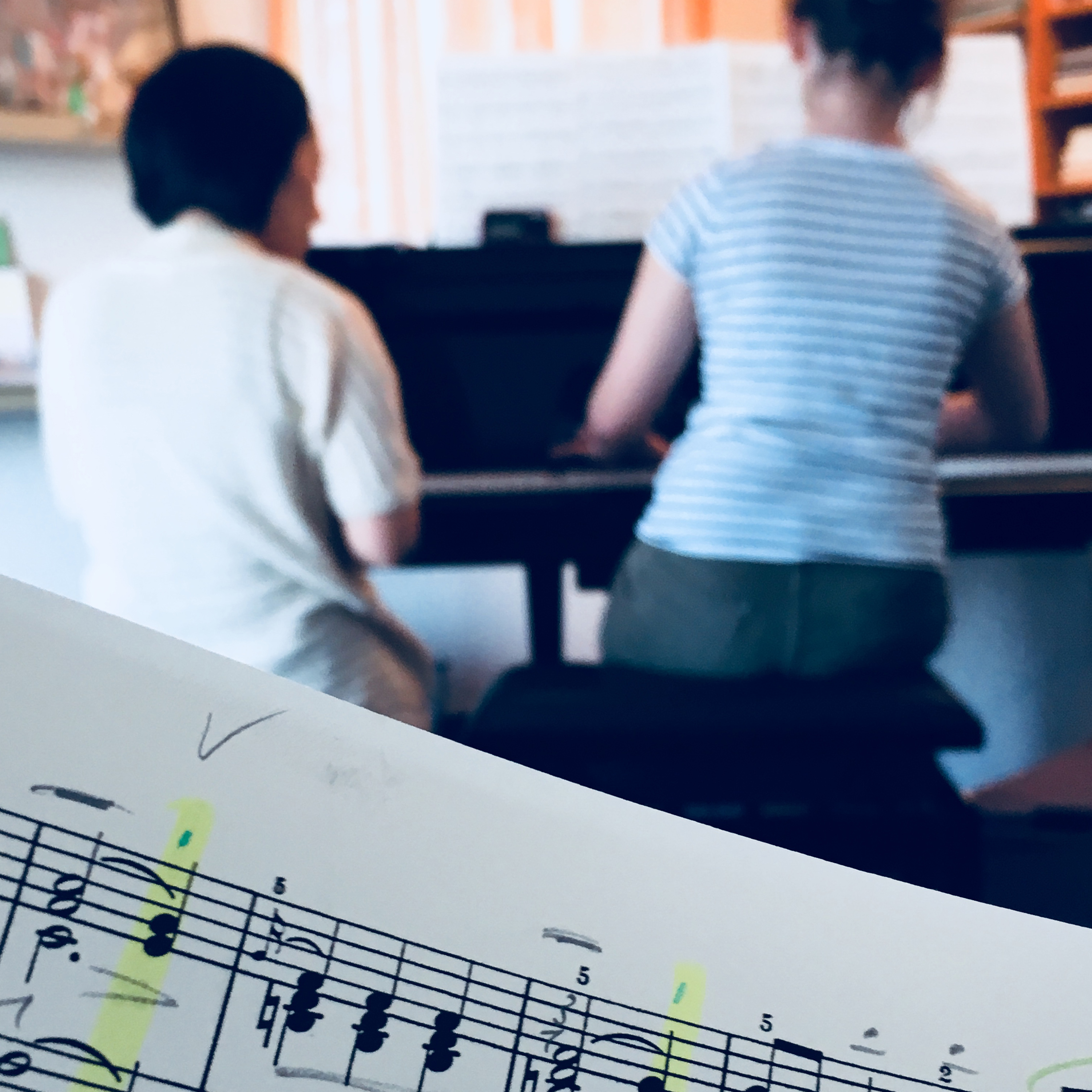 Klavierunterricht, Unterrichtsmethodik, Notenblatt, Flügel, Klavierschule pianoforte Leonberg, Aki Pampus